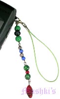 Indian beaded mobile charms - click here for large view