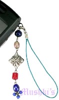 Indian beaded mobile charms - click here for large view