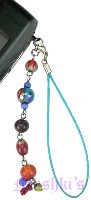 Indian beaded mobile charms - click here for large view