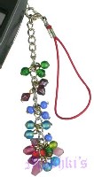 Indian beaded mobile charms - click here for large view