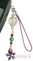 Indian beaded mobile charms - click here for large view