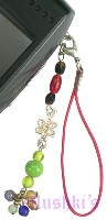 Indian beaded mobile charms - click here for large view