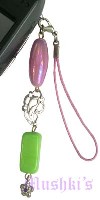 Indian beaded mobile charms - click here for large view