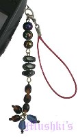 Indian beaded mobile charms - click here for large view