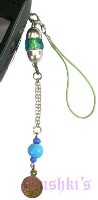 Indian beaded mobile charms - click here for large view