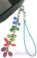 Indian beaded mobile charms - click here for large view