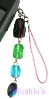 Indian beaded mobile charms - click here for large view