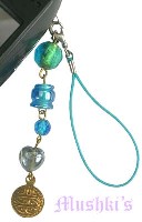 Indian beaded mobile charms - click here for large view