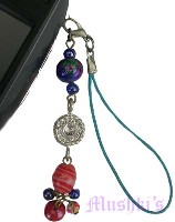 Indian beaded mobile charms - click here for large view
