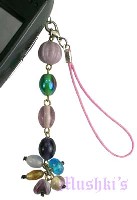 Indian beaded mobile charms - click here for large view