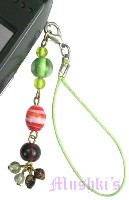 Indian beaded mobile charms - click here for large view