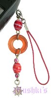 Indian beaded mobile charms - click here for large view