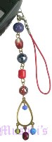 Indian beaded mobile charms - click here for large view