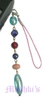 Indian beaded mobile charms - click here for large view