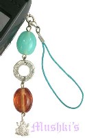 Indian beaded mobile charms - click here for large view