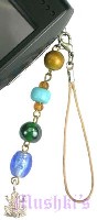 Indian beaded mobile charms - click here for large view