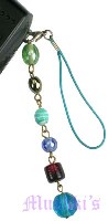 Indian beaded mobile charms - click here for large view