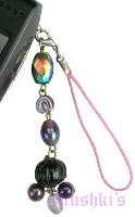 Indian beaded mobile charms - click here for large view