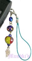 Indian beaded mobile charms - click here for large view