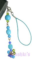Indian beaded mobile charms - click here for large view