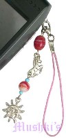 Indian beaded mobile charms - click here for large view