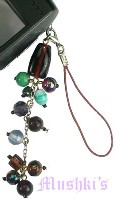 Indian beaded mobile charms - click here for large view