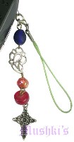Indian beaded mobile charms - click here for large view