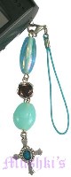 Indian beaded mobile charms - click here for large view