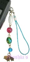 Indian beaded mobile charms - click here for large view