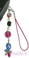 Indian beaded mobile charms - click here for large view