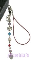 Indian beaded mobile charms - click here for large view