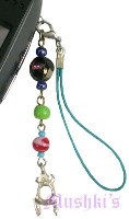 Indian beaded mobile charms - click here for large view