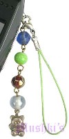 Indian beaded mobile charms - click here for large view