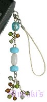 Indian beaded mobile charms - click here for large view