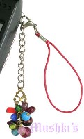 Indian beaded mobile charms - click here for large view