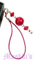 Indian beaded mobile charms - click here for large view
