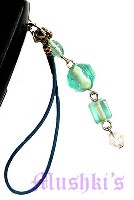 Indian beaded mobile charms - click here for large view