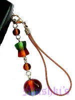Indian beaded mobile charms - click here for large view
