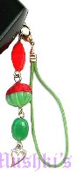 Indian beaded mobile charms - click here for large view
