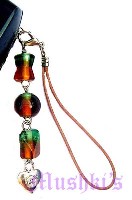 Indian beaded mobile charms - click here for large view