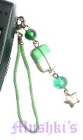 Indian beaded mobile charms - click here for large view