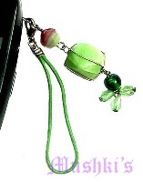 Indian beaded mobile charms - click here for large view