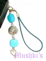 Indian beaded mobile charms - click here for large view