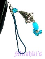 Indian beaded mobile charms - click here for large view