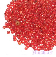 Cyan Plain Indian glass seed bead - click here for large view