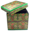 Hand painted wooden jewelry & pill box - click here for large view