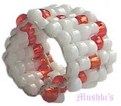 Kids and teens beaded finger rings - click here for large view