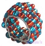 Kids and teens beaded finger rings - click here for large view