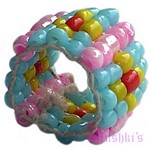 Kids and teens beaded finger rings - click here for large view
