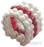 Kids and teens beaded finger rings - click here for large view